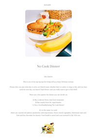 no cook dinner template