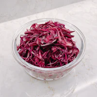 red cabbage slaw in a bowl