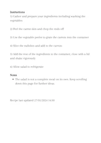 an example of a recipe for a dish