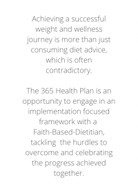 achieving a successful weight and wellness journey is more than just consuming
