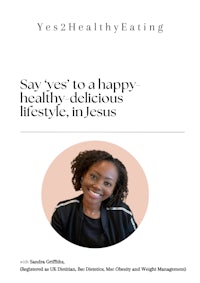 the cover of the book says happy healthy lifestyle in jesus