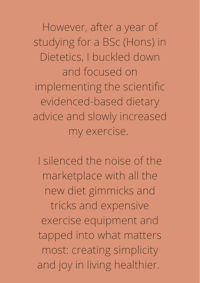 how ever after a year of studying for a bsc hon in dietetics and bulimia