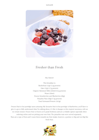 a page with a picture of fresh fruit and granola