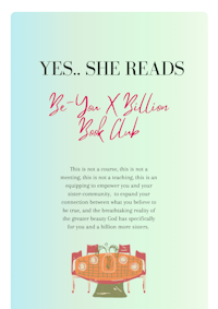 yes, she reads be your x billion book club
