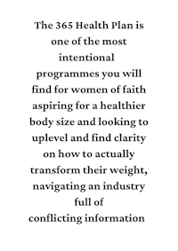 the 365 health plan is one of the intentional programmes for women of faith