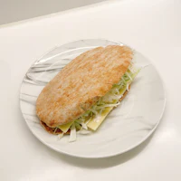 a sandwich on a plate